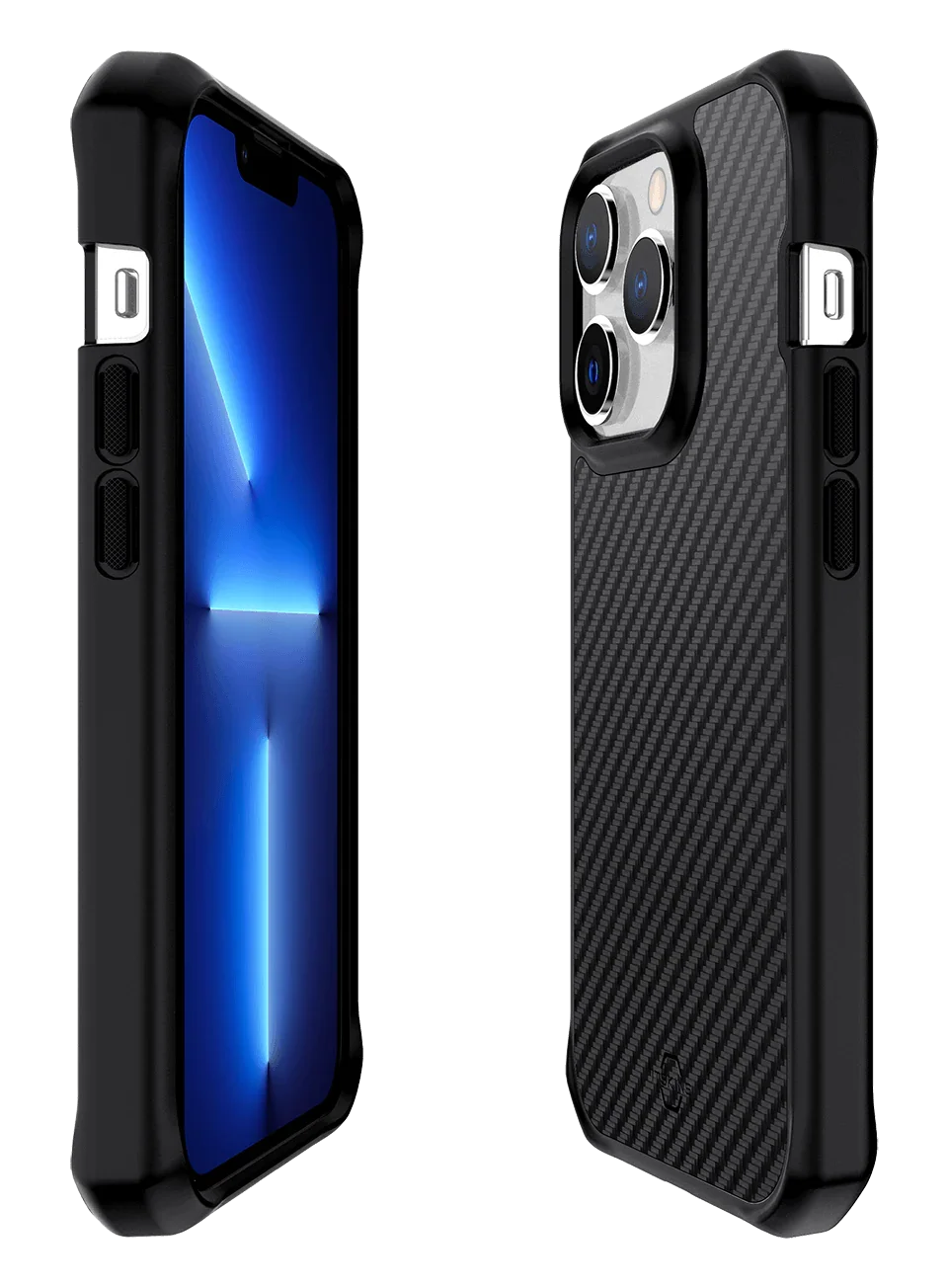 Itskins Ballistic Carbon iPhone 14 Pro Magsafe Case - Black - Tashqila Itskins Ballistic Carbon iPhone 14 Pro Magsafe Case - Black - Tashqila
